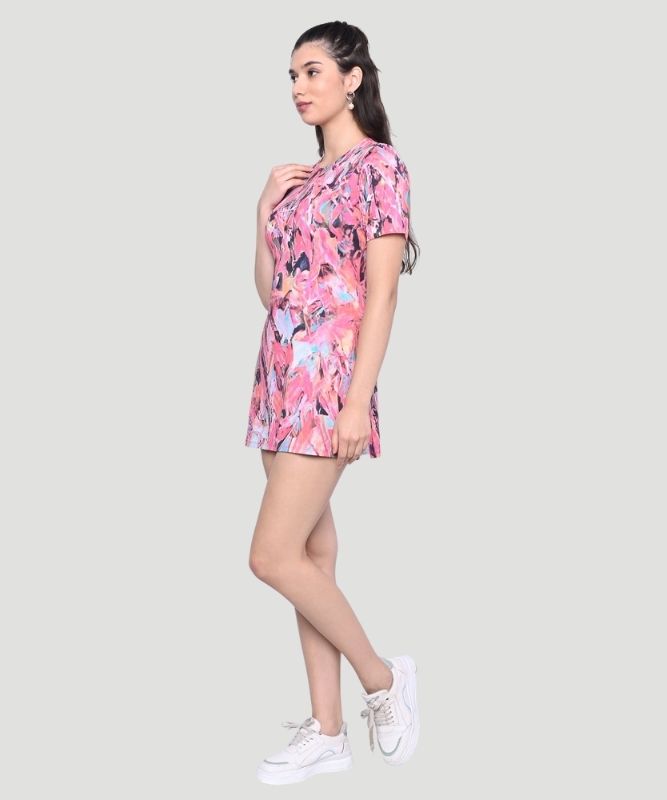 AI Design Women Printed Multicolor Dress - Fusing Creativity with Innovation