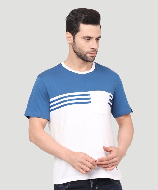 Men Multicolour Striped Casual T-shirt - A Chic Streetstyle Look