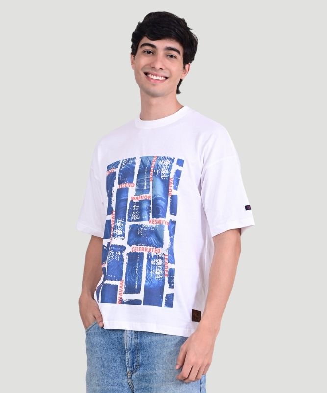 Chhatrapati Shivaji Inspiration Oversize Men Graphic T-Shirt