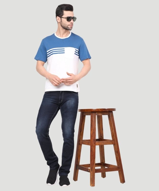 Men Multicolour Striped Casual T-shirt - A Chic Streetstyle Look