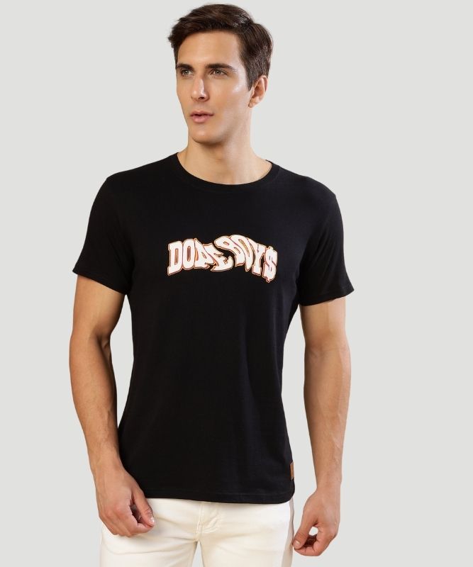 Men Bold Black Dope Boys Graphic Tee: A Stylish Fashion Statement