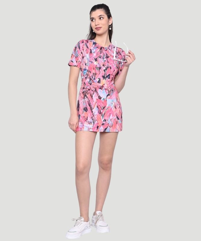 AI Design Women Printed Multicolor Dress - Fusing Creativity with Innovation