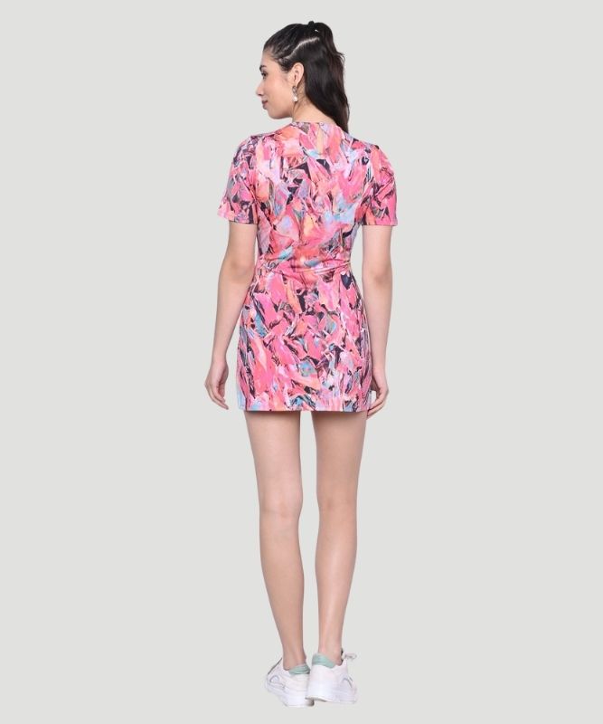 AI Design Women Printed Multicolor Dress - Fusing Creativity with Innovation