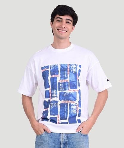 Chhatrapati Shivaji Inspiration Oversize Men Graphic T-Shirt