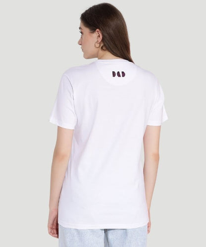 IndusVale Women Signature Logo-Print White Fashion Tee