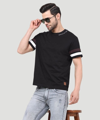 Men Cut and Sew Sleeve T-shirt - Urban Chic Look