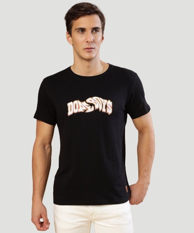 Men Bold Black Dope Boys Graphic Tee: A Stylish Fashion Statement