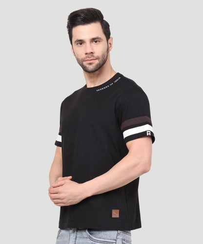 Men Cut and Sew Sleeve T-shirt - Urban Chic Look