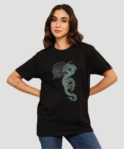 Women Dragon Kanji T-shirt - A Style Statement