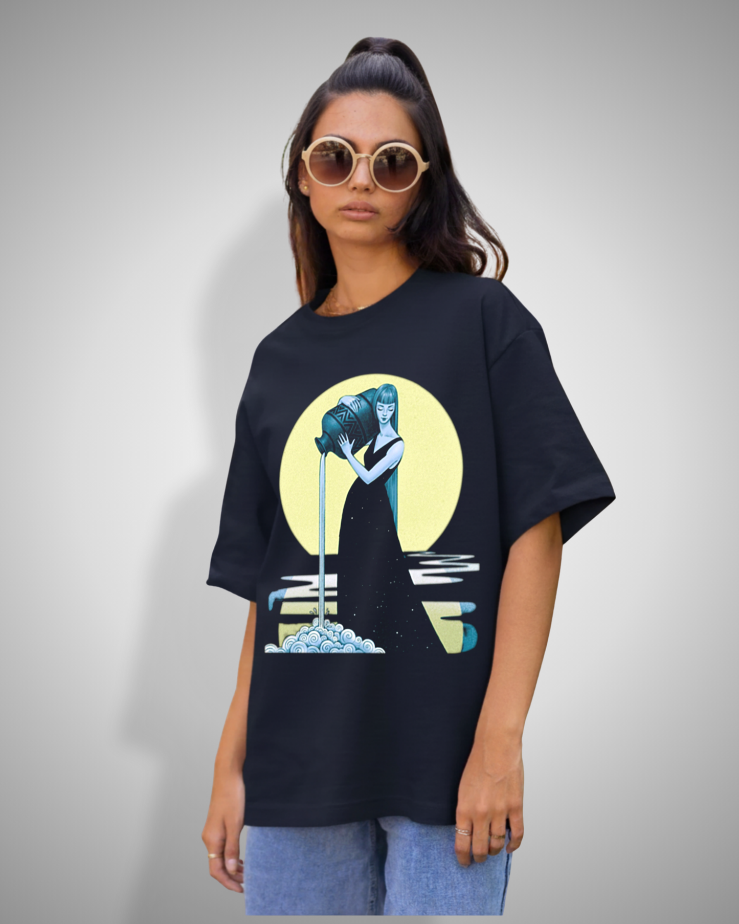 Aquarius Lumière Tee – Celestial Circuit