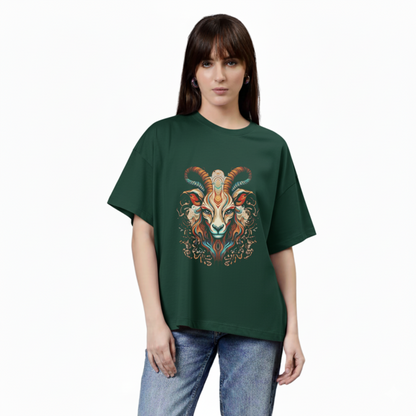 Aries Imperatrix Tee – Flame-Wreathed Crown