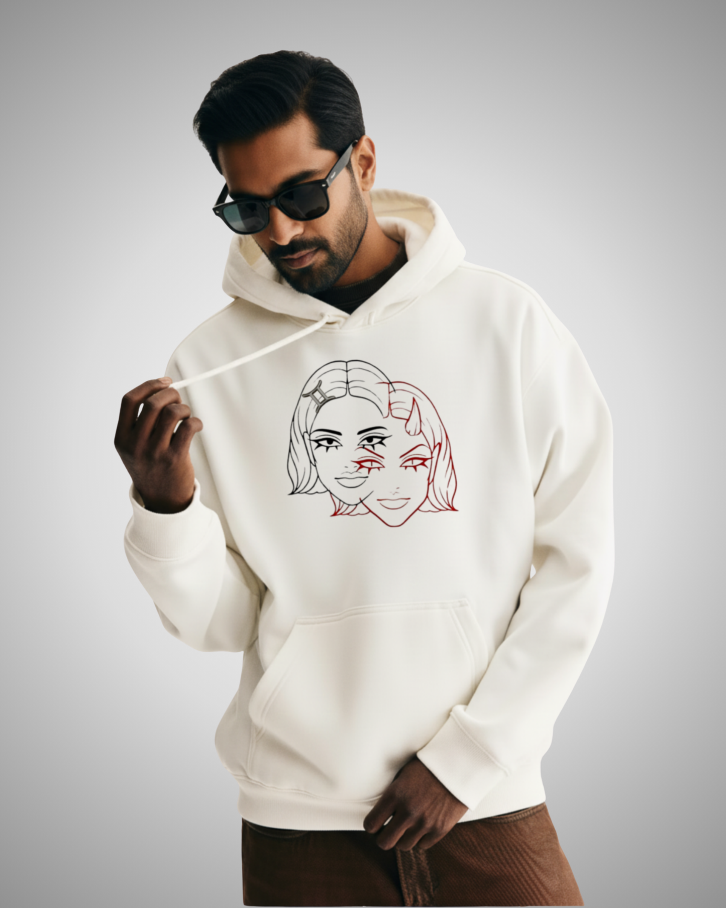 Gemini Codex Hoodie – Dialectic Veil