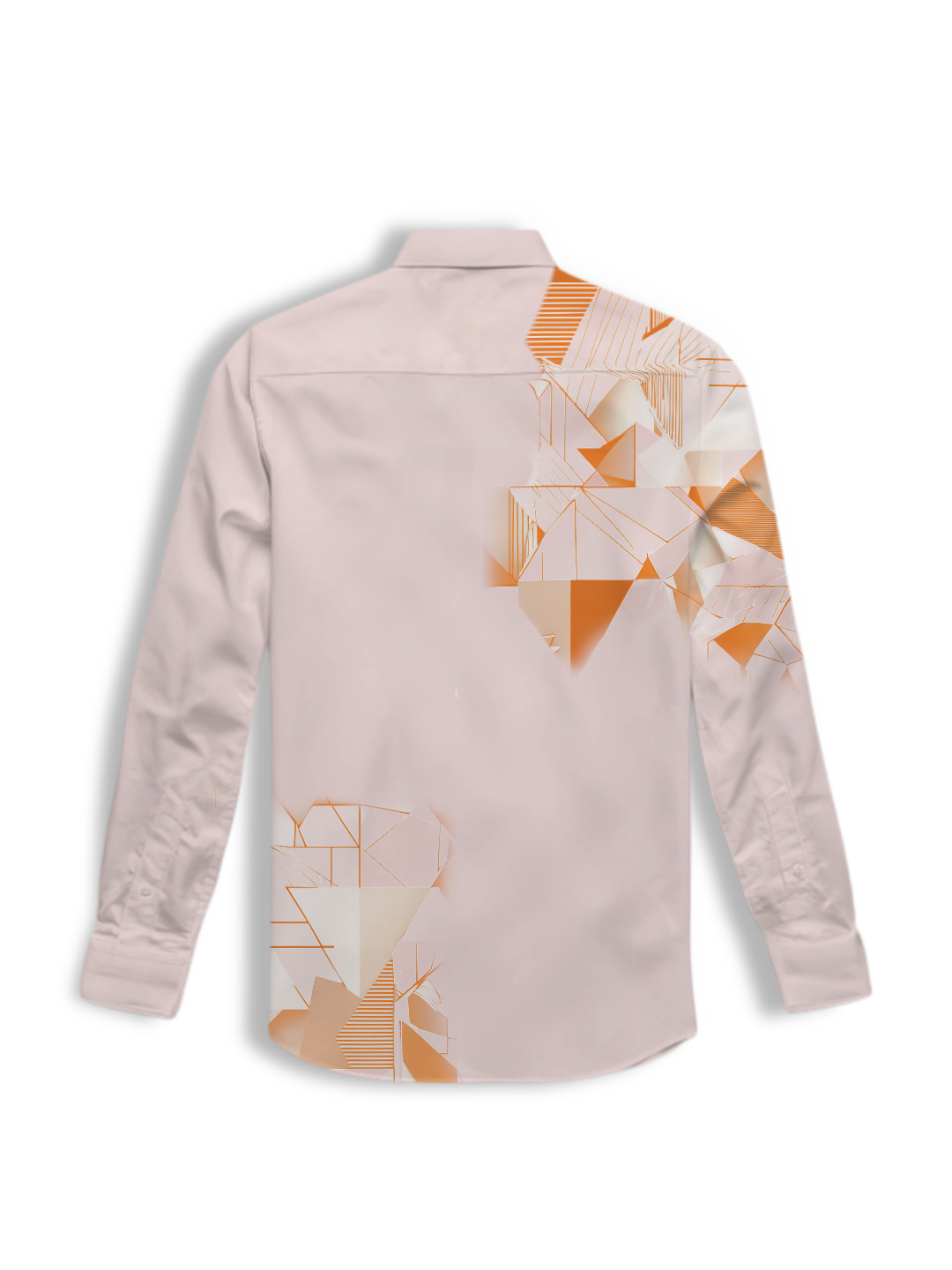 AI Imagined Orange Maze Jungle Men's Collar Shirt