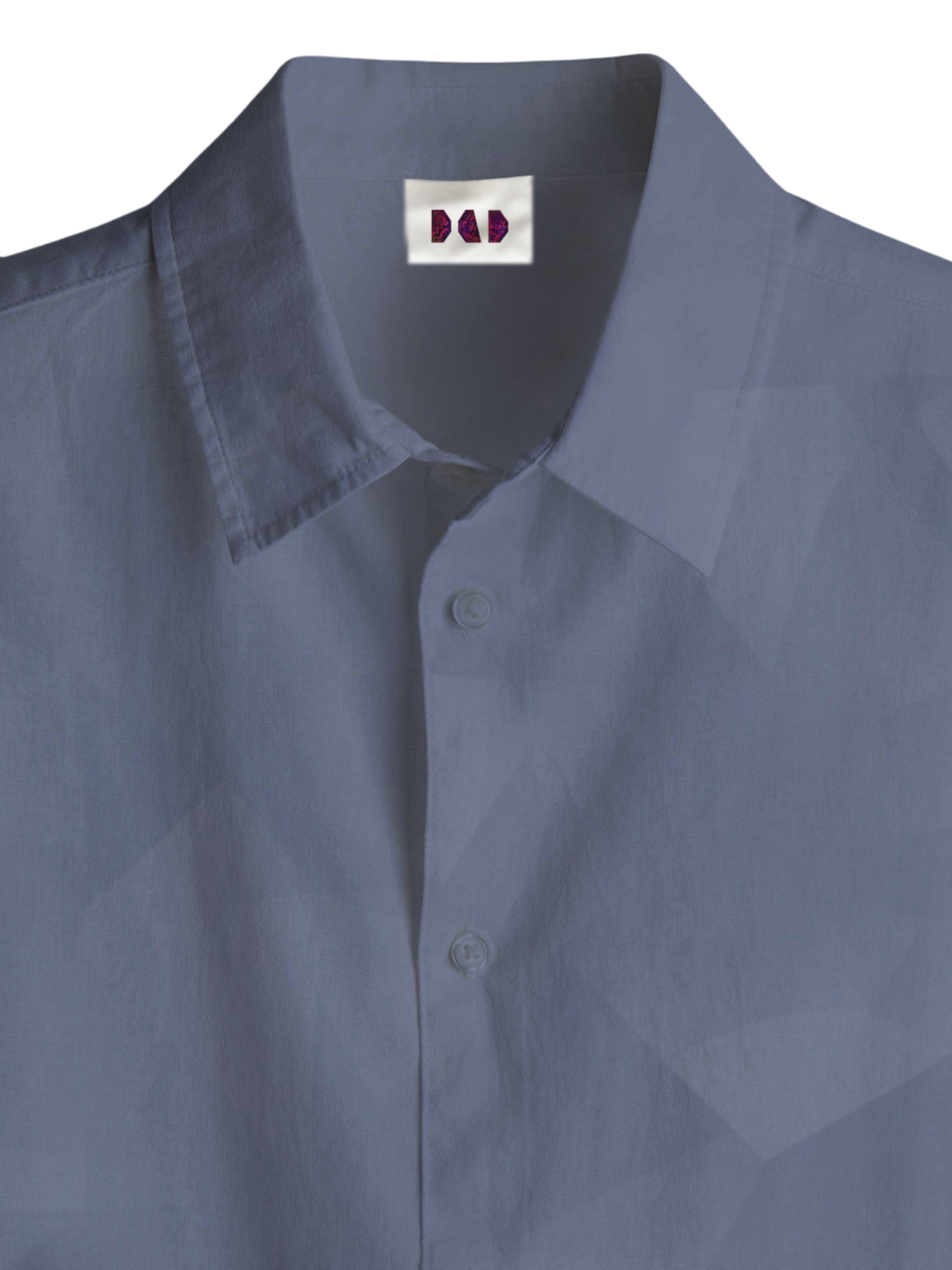 AI Imagined Blue Mirror Dimension Men's Collar Shirt