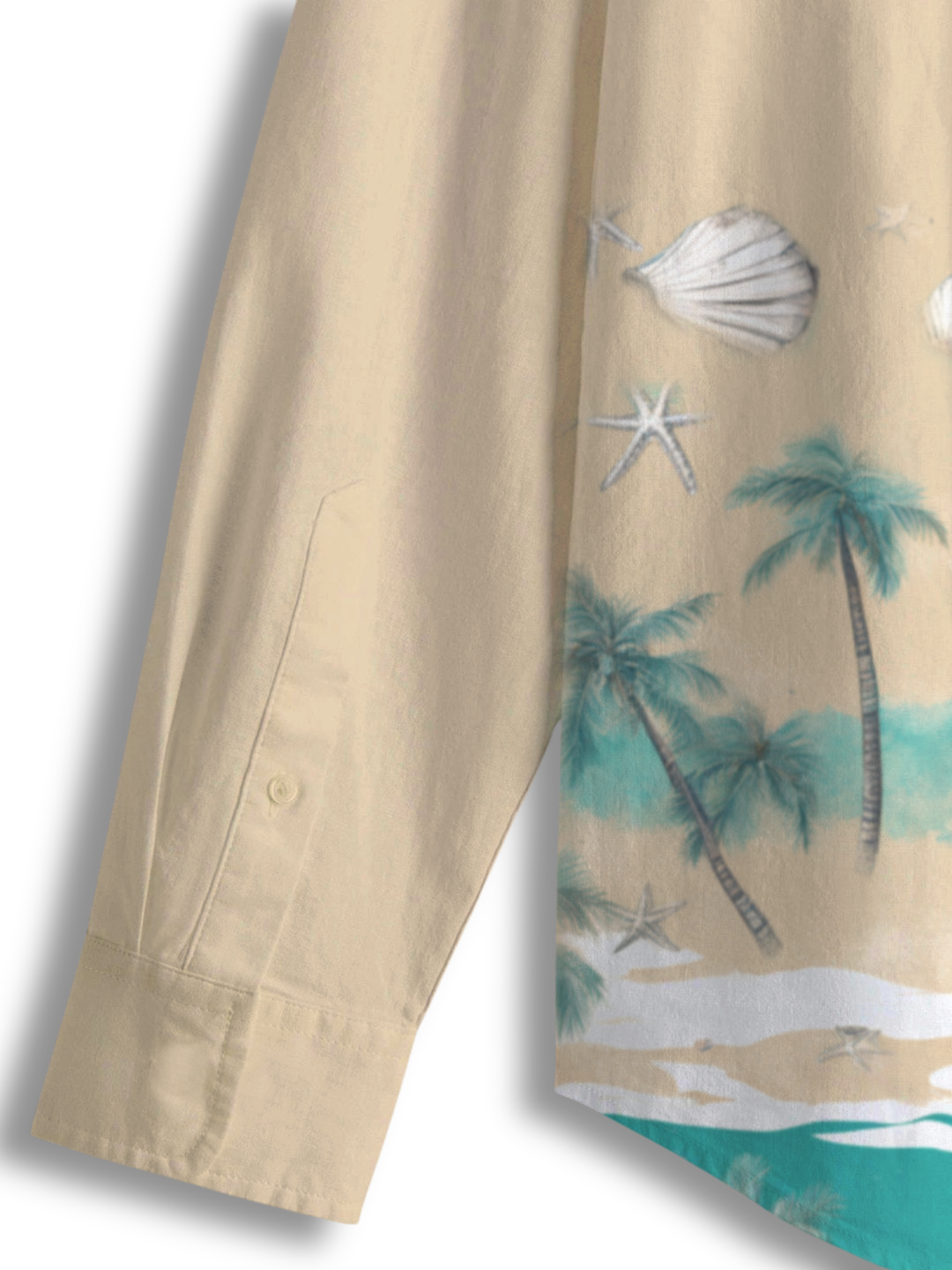 AI Imagined Hawaiian Vibe Men's Collar Shirt