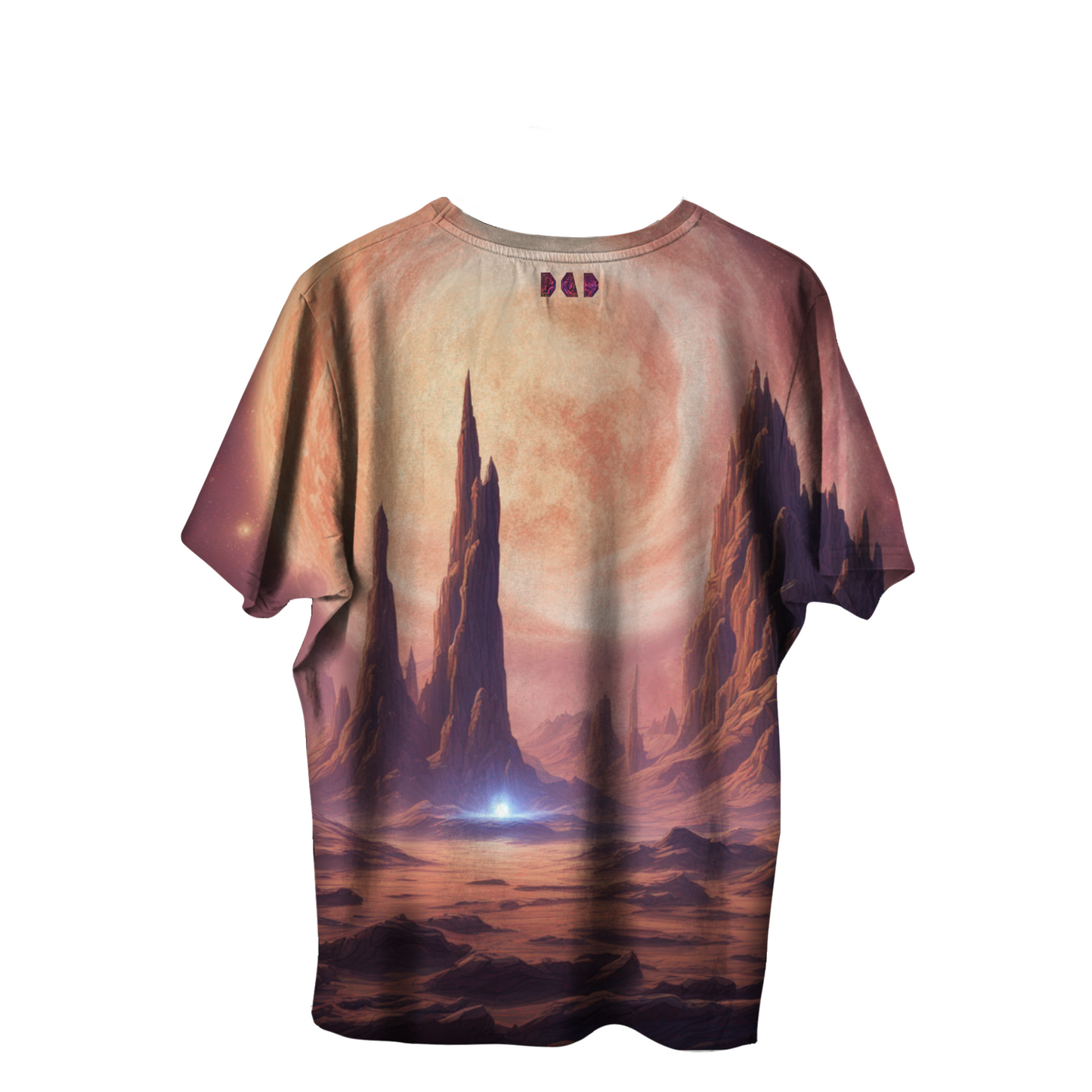 AI Imagined Oversize Dying Star Graphic T-Shirt