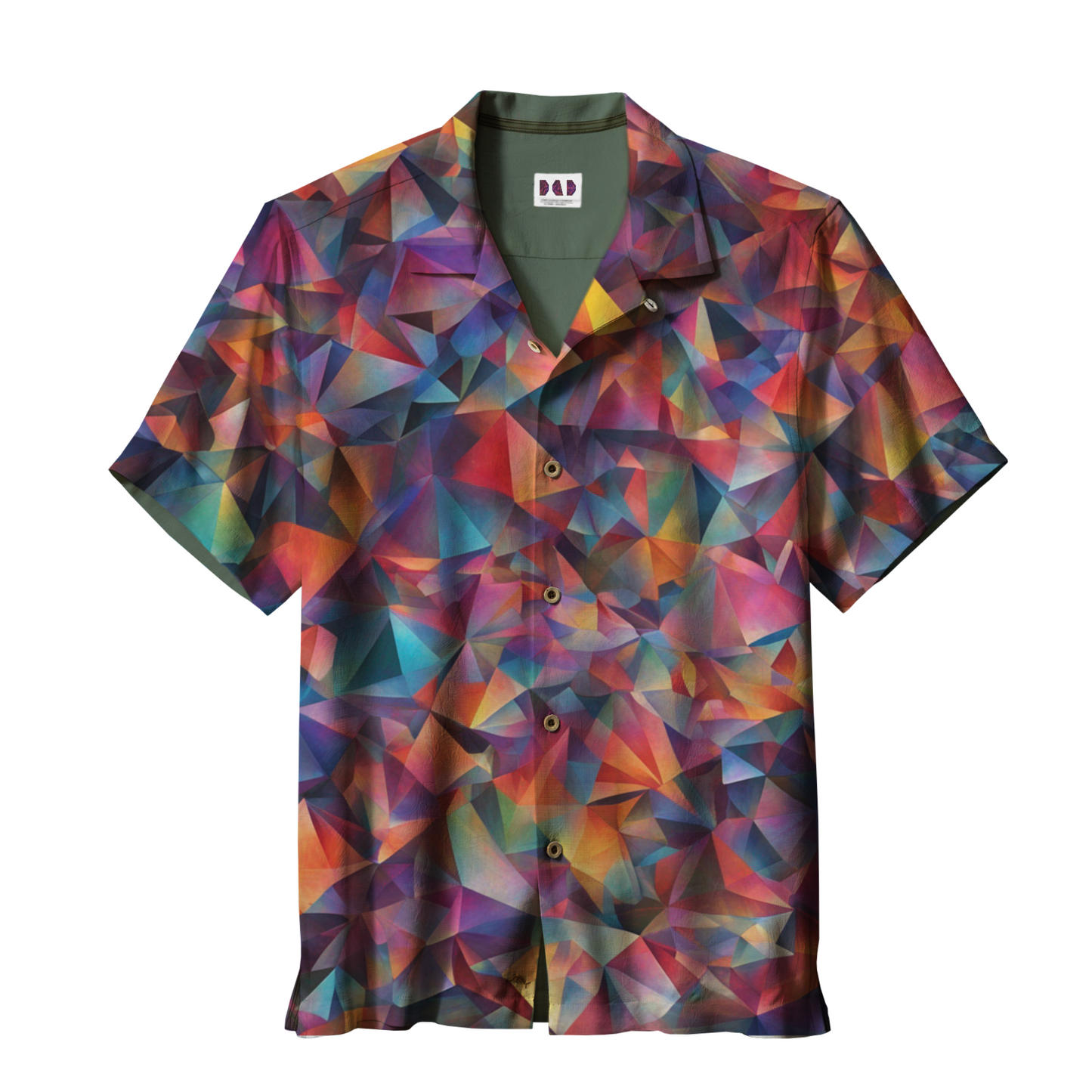 AI Imagined Oversize Prismatic Dreamscape Hawaiian Shirt