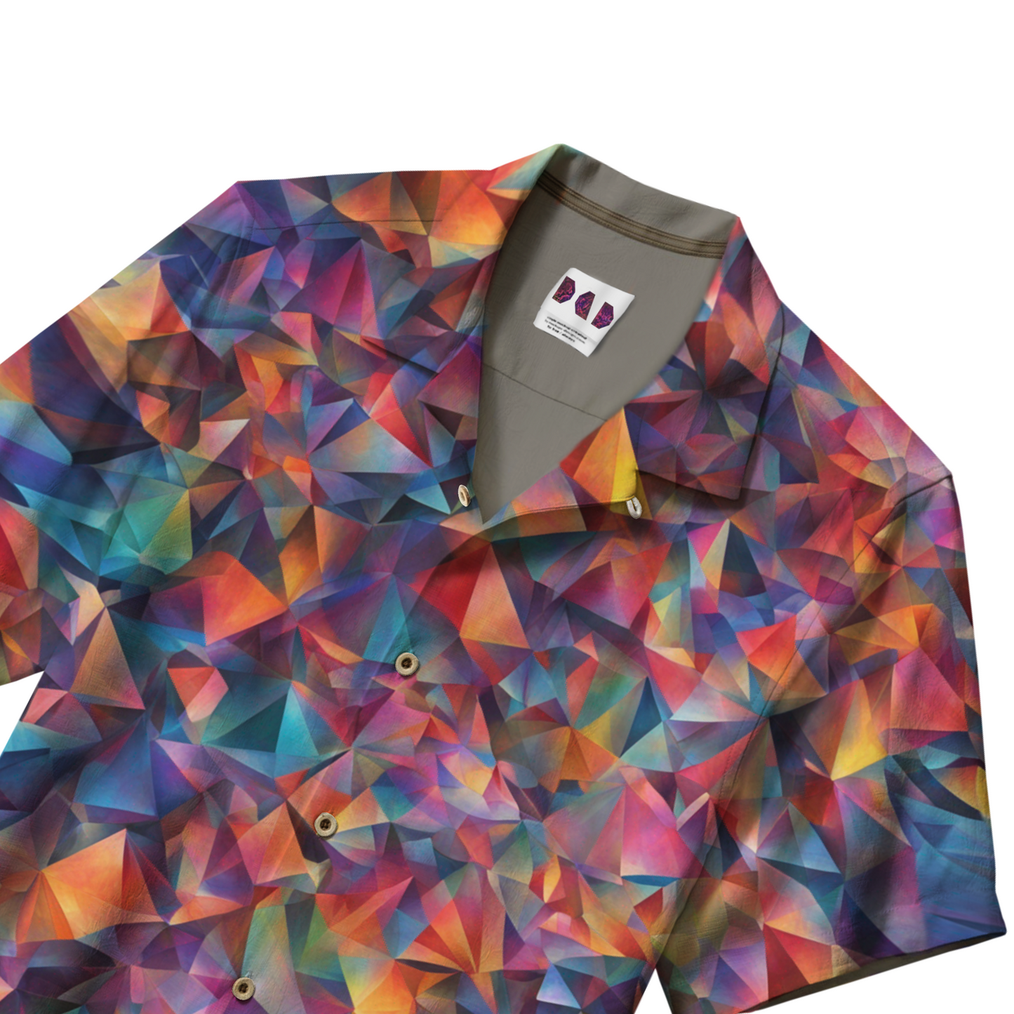 AI Imagined Oversize Prismatic Dreamscape Hawaiian Shirt