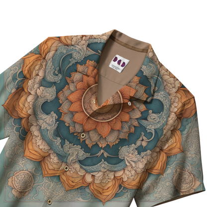 AI Imagined Oversize Peace of Yoga Lotus Hawaiian Shirt