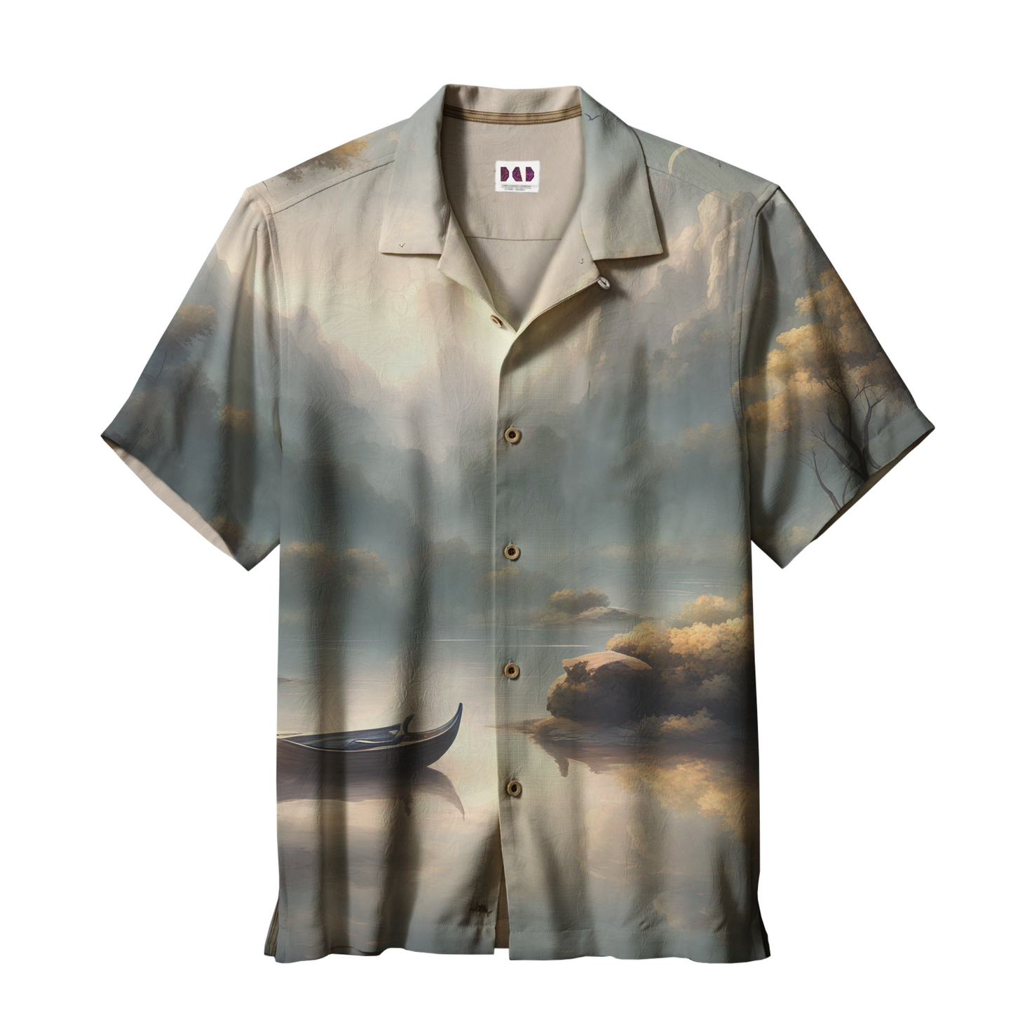 AI Imagined Oversize Ambient Soundscape Hawaiian Shirt