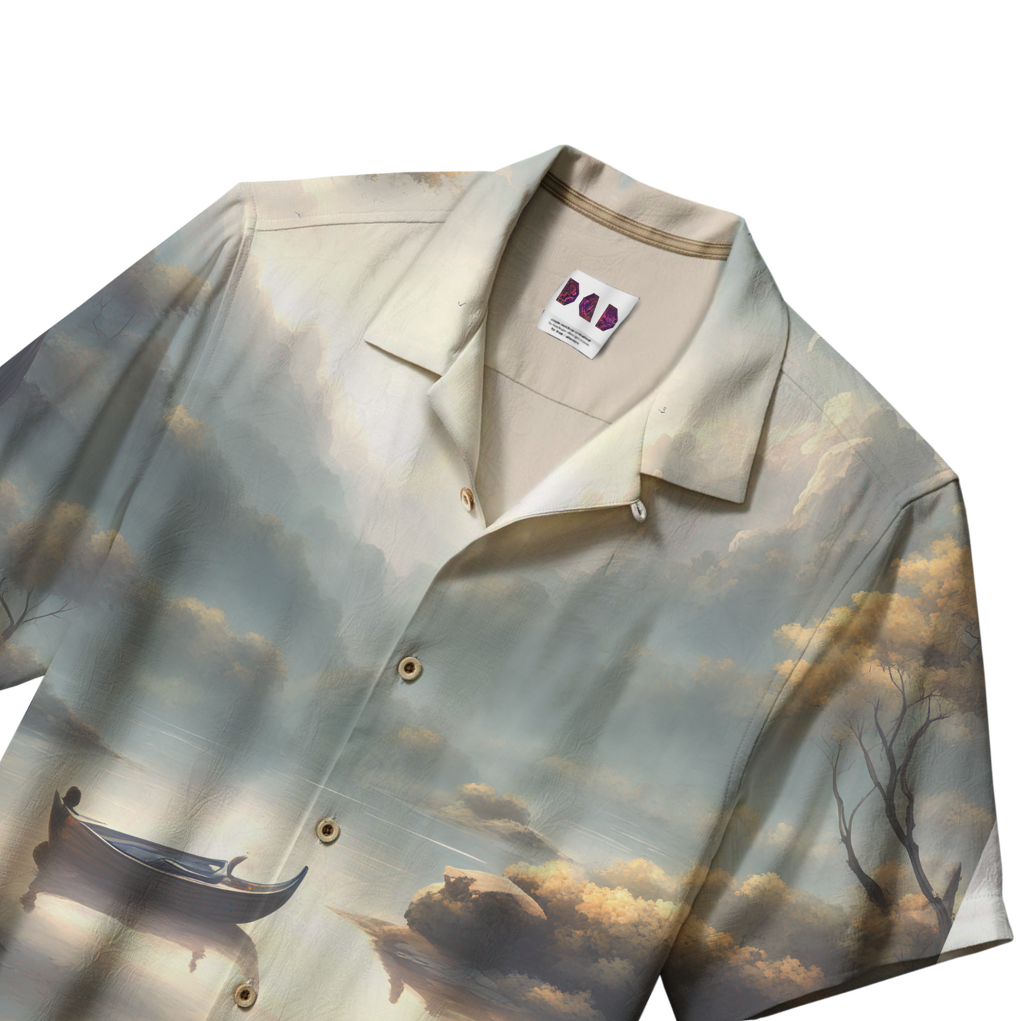 AI Imagined Oversize Ambient Soundscape Hawaiian Shirt