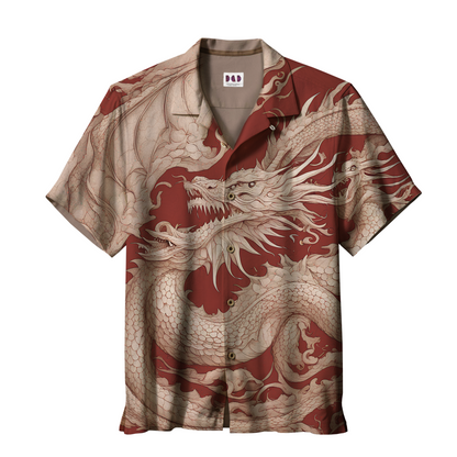 AI Imagined Oversize Southern Dragons Hawaiian Shirt