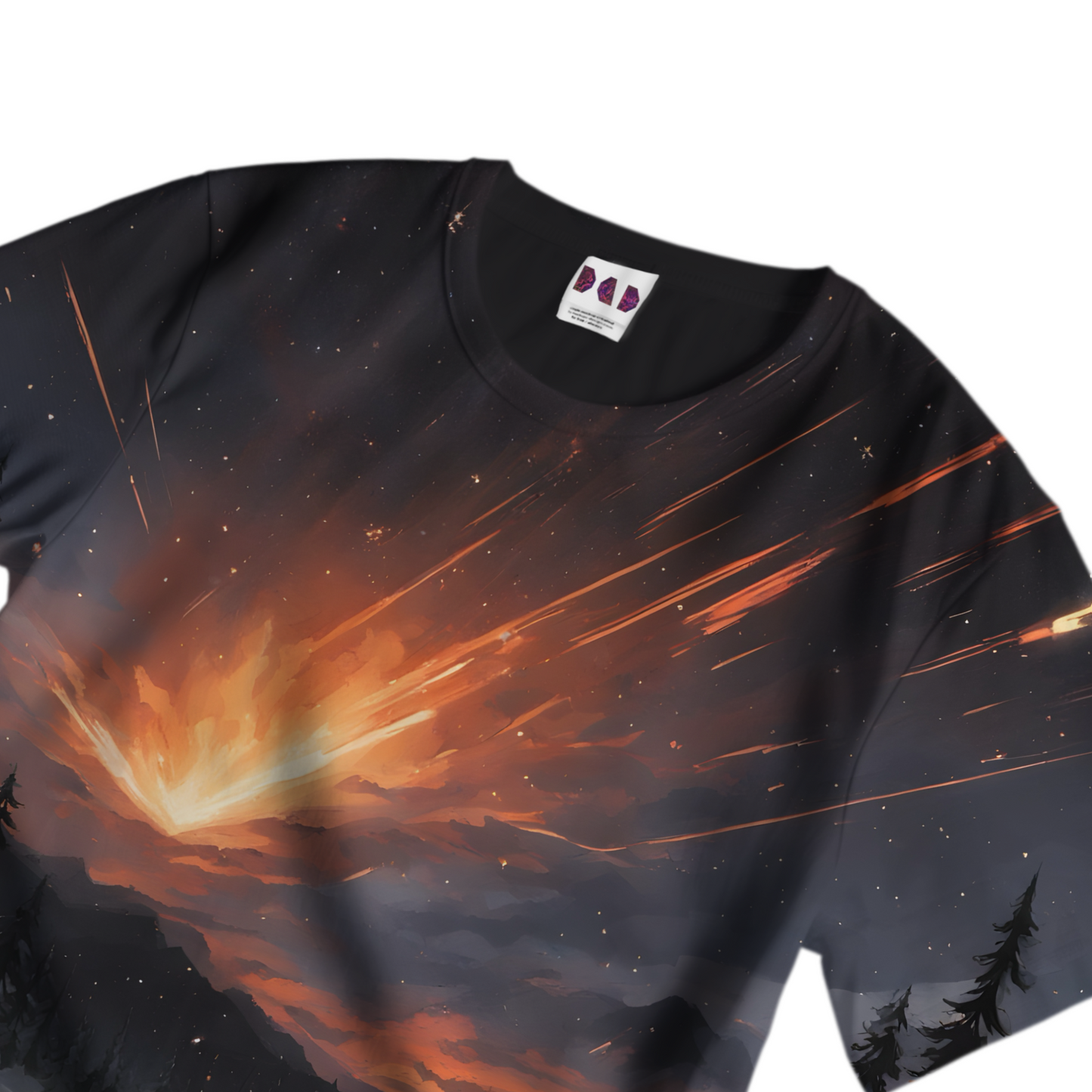 AI Imagined Meteoric Sky Regular Graphic T-Shirt