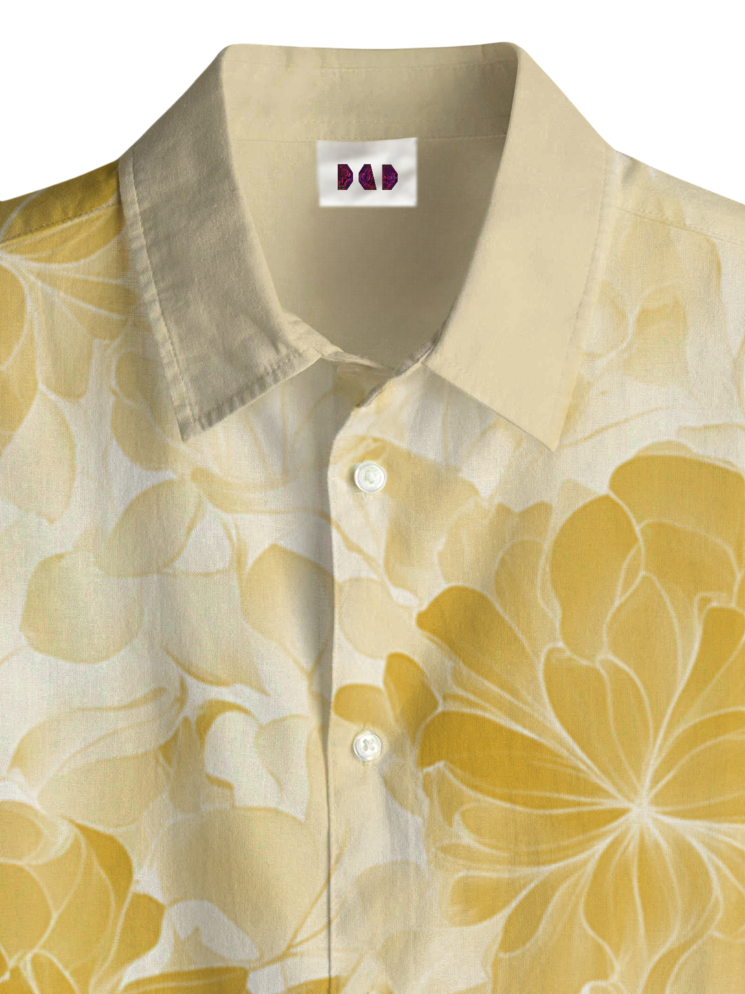 AI Imagined Floral Desire Men's Collar Shirt: Embrace The Creator within YOU!