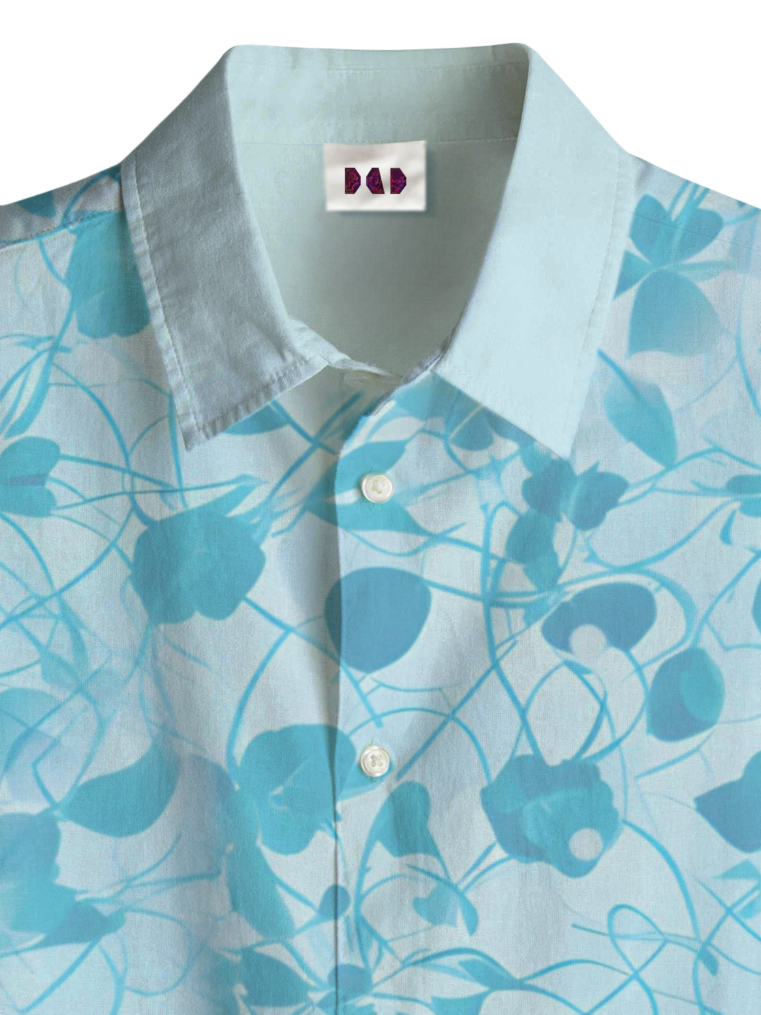 AI Imagined Floral Desire Men's Collar Shirt: Embrace The Compassion within YOU!