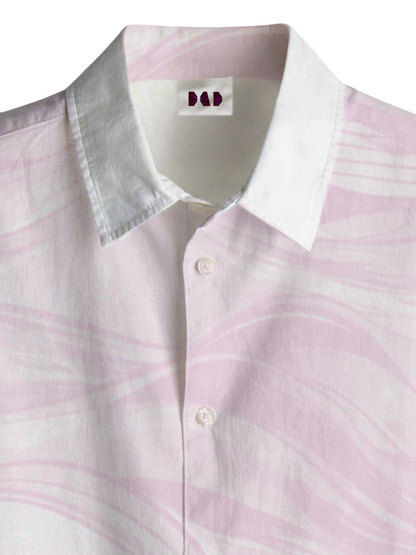 AI Imagined Wave Desire Men's Collar Shirt: Spread the Peace within YOU!