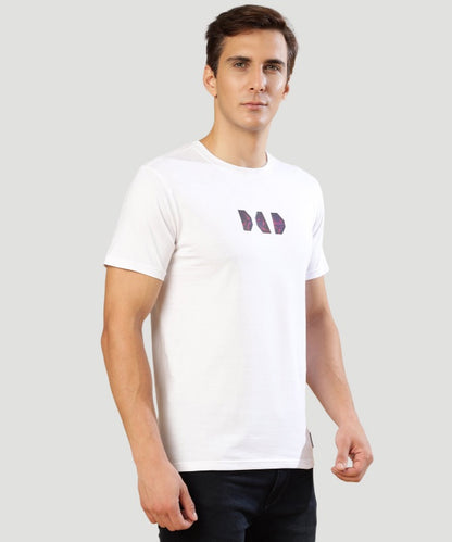 IndusVale Men Signature Logo-Print White Fashion Tee