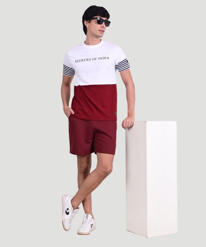 Men's Solid (Print on Waist) Shorts - An Urban Explorer Look