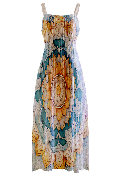 AI Imagined Chakra Mandals Maxi Dress